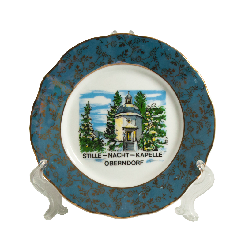 Decorative plate blue